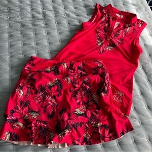Tropical Greg Norman Golf Set, Top & Skirt Set small